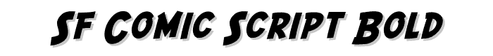 SF Comic Script Bold font
